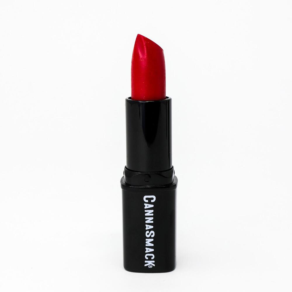 CannaSmack Mineral Lipstick - Poppy Red - Creamy Hydrating Texture